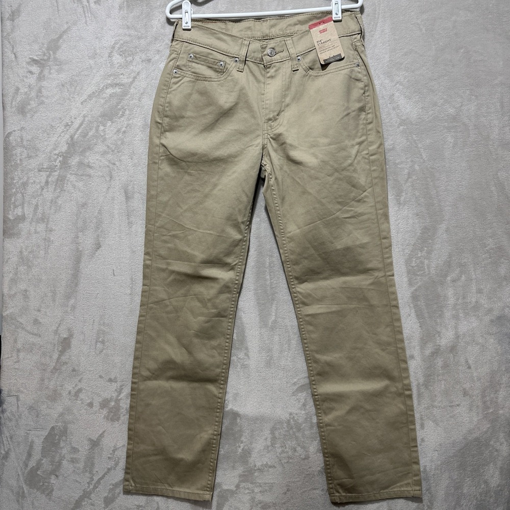 Levi's 514 Straight Fit Jeans Men's 30x30 Stretch Zip Fly 5 Pockets Logo NWT